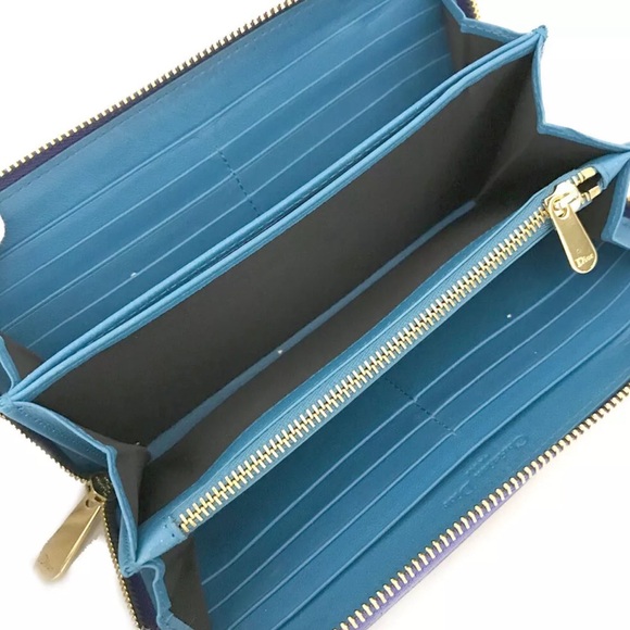 240 Christian Dior Patent Leather Zip Around Long Wallet - Picture 4 of 8